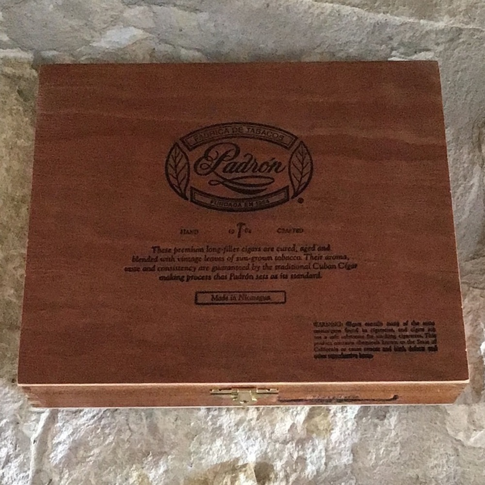 Padron Premium Wood Empty Cigar Box